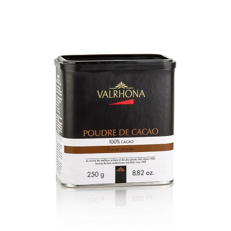 Kakaopulver, stark entölt, 10% Kakaobutter, Valrhona, 250g