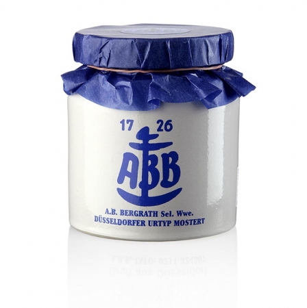Düsseldorfer ABB-Senf - Das Original im Steinkrug, mittelscharf, 250 ml