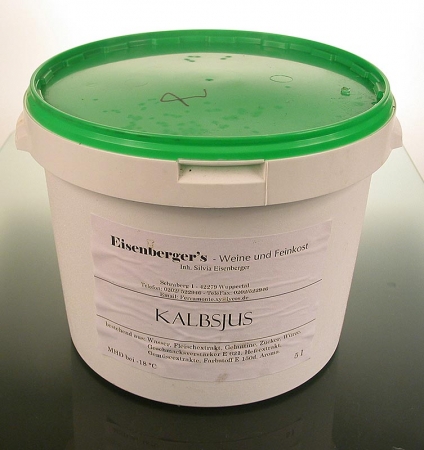 Eisenberger´s Kalbsjus, küchenfertig 1:1, TK, 5 l