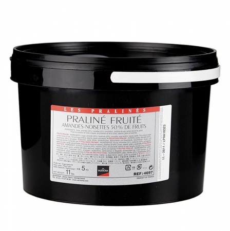 Praliné Masse fein, 25% Haselnuss, 25% Mandel, intensive Nussnoten, 5 kg