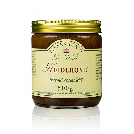 Heide-Honig, dunkel, cremig, aromatisch, heidetypisch kräftig, 500g