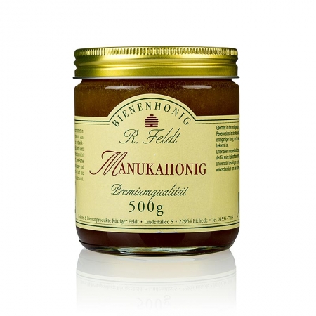 Manuka-Honig (Teebaum), Neuseeland, dunkel, flüssig, kräuterartig kräftig, 500g