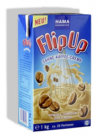 Preview: QimiQ Whip Kaffee, kalt aufschlagbares Sahne Dessert, 16% Fett, 1 kg