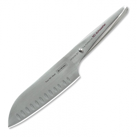 Chroma type 301 P-21 Santoku mit Kullenschliff, 18cm, 1 St