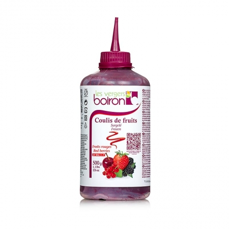 Coulis Rote Früchte, Sauce, 17% Zucker, Squeeze Flasche, TK, 500g