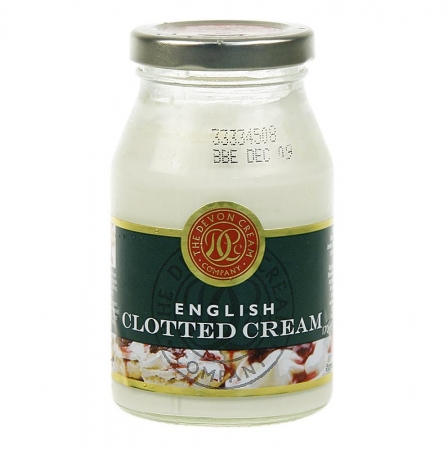 Englische Clotted Cream, feste Rahm-Creme, 55% Fett, 170g