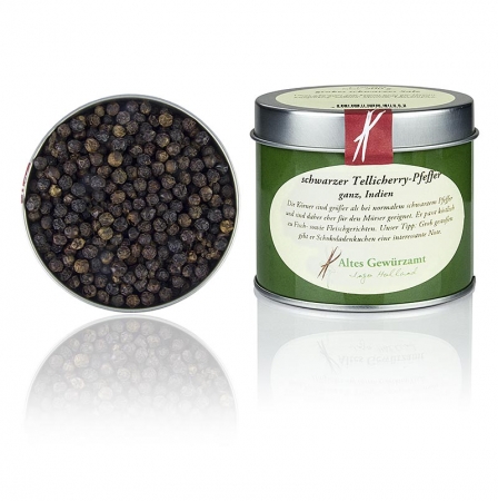Tellicherry-Pfeffer, schwarzer Pfeffer, Altes Gewürzamt, 90 g