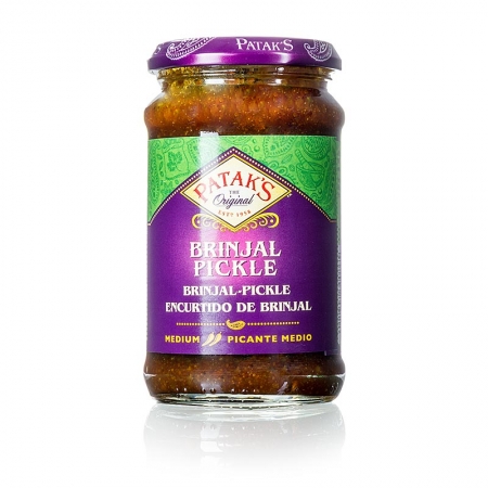 Brinjal Auberginen Pickle, medium, Patak´s, 312g
