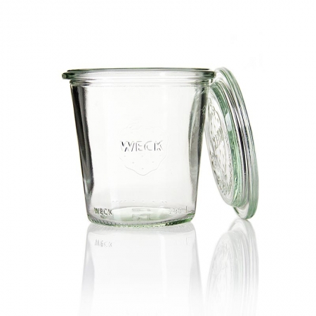 Sturzform, ø 80mm, 87mm hoch, 290 ml, ohne Klammern u. Gummiring, Weck, 1 St