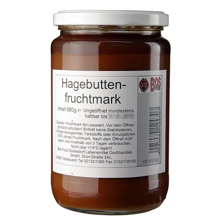Hagebutten-Püree/Mark, fein passiert, 680g