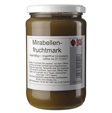Mirabellen-Püree/Mark, fein passiert, 680g