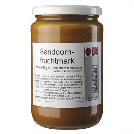 Sanddorn-Püree/Mark, fein passiert, 680g