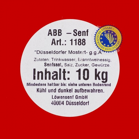Düsseldorfer ABB-Senf - Das Original, mittelscharf, 10 kg