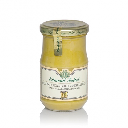 Dijon Senf mit Balsamessig und Honig, fein, Fallot, 190 ml