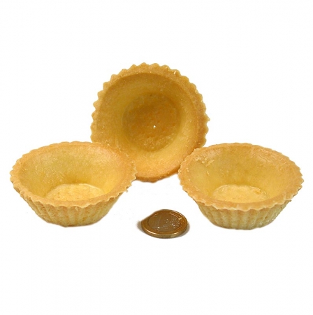 Dessert-Tartelettes, rund, ø 6cm, H 2cm, Mürbeteig, 3 kg, 210 St