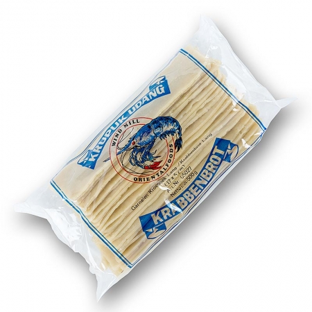 Kroepoek mit Garnelen, ungebacken, gross, aus Indonesien, 500g