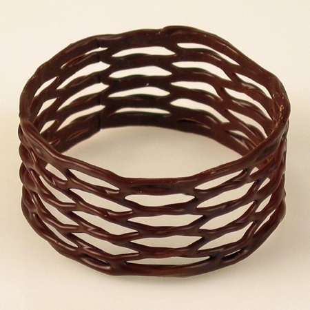 Serviettenringe - klein, dunkle Schokolade, ø 45mm, 30mm hoch, 600g, 100 St