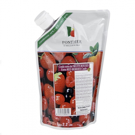 Coulis Rote Früchte Mix, Sauce, mit Zucker, 1 kg