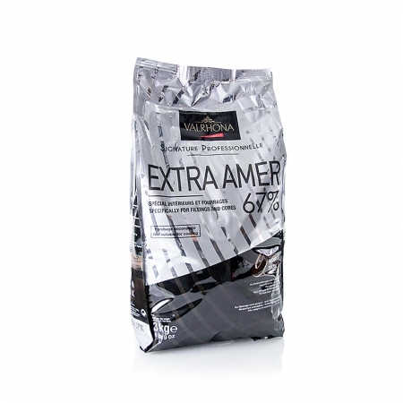 Extra Amer, dunkle Couverture, Callets, 67% Kakao, 3 kg