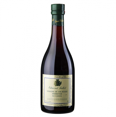 Rotwein-Essig, schwarze Johannisbeere, Fallot, 500 ml