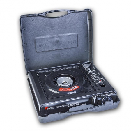 Preview: Gas-Kocher im Koffer mit Piezo Zünder, 1 St