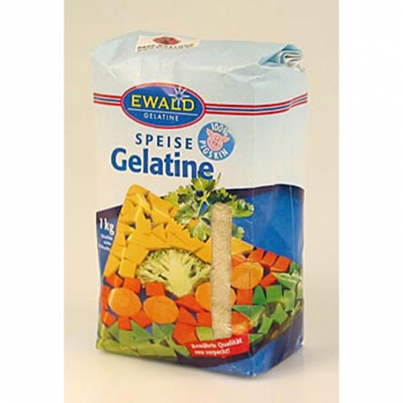 Gelatine Pulver, weiss, 160 Bloom, 1 kg