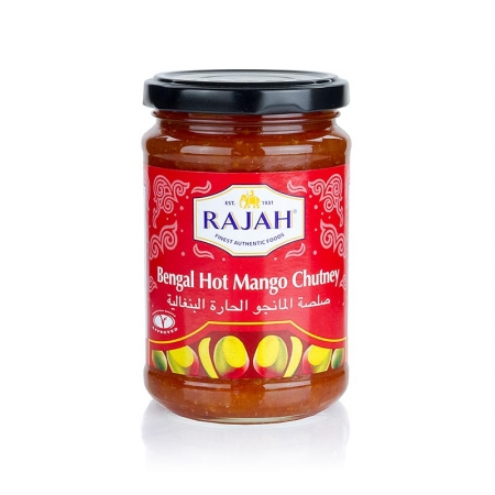 Mango Chutney, hot/ scharf, von Rajah, 340g