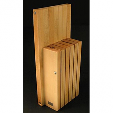 Chroma MB-8 Messerblock für 5 Messer bzw. 4 Messer+Schleifstab, Guminoki geölt, 1 St