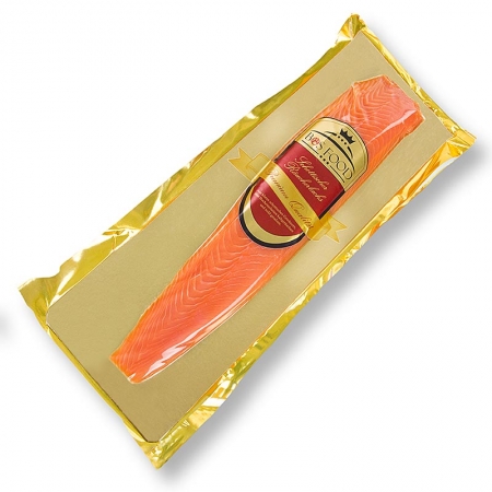 Schottischer Räucherlachs, Rücken Filet, lang und schmal, ungeschnitten, ca.500g