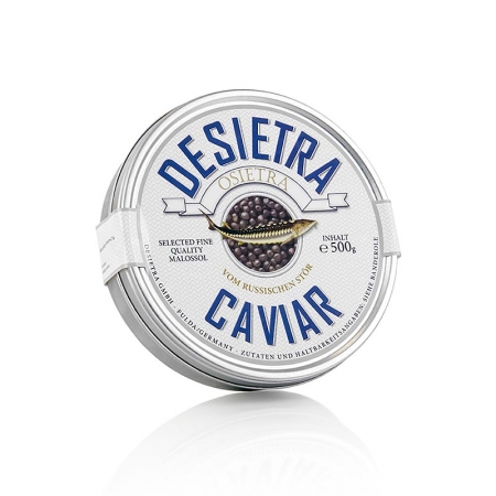 Desietra Osietra Kaviar (Acipenser gueldenstaedtii), Aquakultur Deutschland, 500g