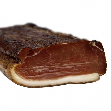 Preview: VULCANO Karee vom Schwein, mit Schwarte, 3,5 Monate gereift, aus der Steiermark, ca.1,7 kg