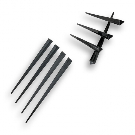 Kunststoff-Spieße, schwarz, 8,7cm, 250 St