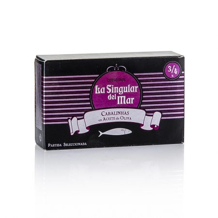 Makrelen, ganz klein "Caballitas" in Olivenöl, Spanien, 120g