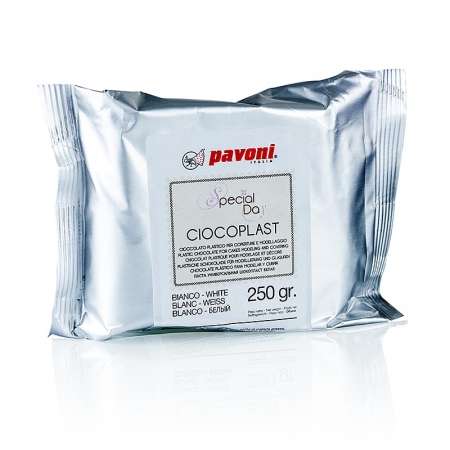 Modellierbare Schokolade, weiß, Pavoni, 250g