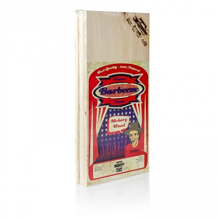 Grill BBQ - Wood Planks Grillbretter, Hickoryholz, 15x30x1,1cm, 3 St