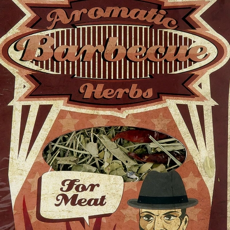 Preview: Grill BBQ - Garschale mit Heu und Kräutern, für Fleisch, 30x20x4cm, 1 St