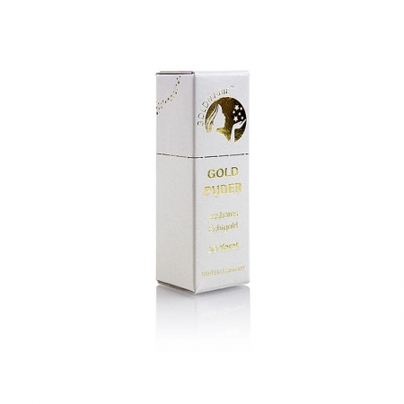 Gold - Blattgoldflocken Streuer "Goldmarie", 23 Karat, ca.0,5-1mm², 0,1g
