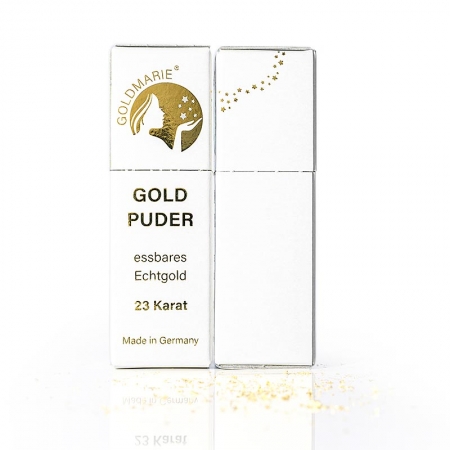 Preview: Gold - Blattgoldflocken Streuer "Goldmarie", 23 Karat, ca.0,5-1mm², 0,1g