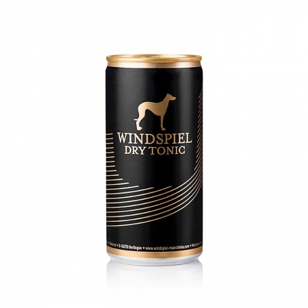 Windspiel - DRY Tonic Water aus der Eifel (schwarze Dose), 200 ml