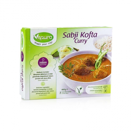 Sabji Kofta Curry, Gemüse-Bananen Bällchen, Rajasthani Sauce, Jeera Reis TK, 400g