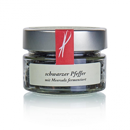 Schwarzer Pfeffer, mit Meersalz fermentiert, Altes Gewürzamt, 80g