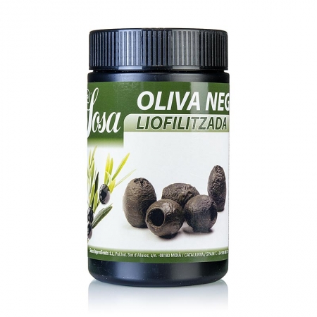 Gefriergetrocknete Oliven, schwarz, ganz, 100g