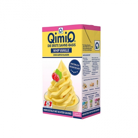QimiQ Whip Vanille, kalt aufschlagbares Sahne Dessert, 17% Fett, 250g