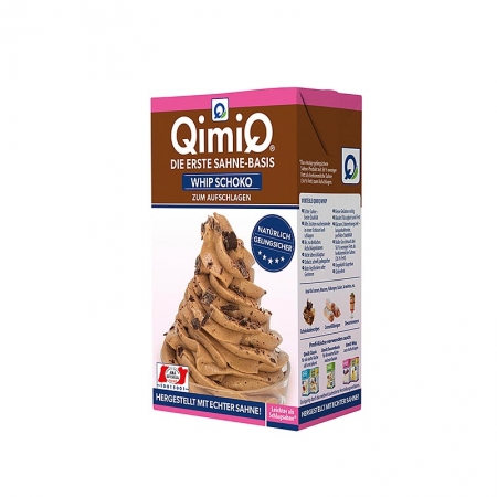 QimiQ Whip Schokolade, kalt aufschlagbares Sahne Dessert, 16% Fett, 250g