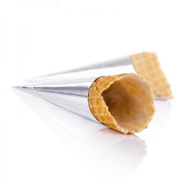 Waffelhörnchen Tomate, gecoated, Ø30x80mm h, 498g, 83 St