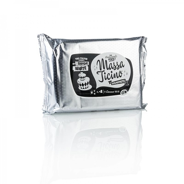 Massa Ticino - Tortengarniermasse, Bride White, Vegan, AZO-Frei, 1 kg