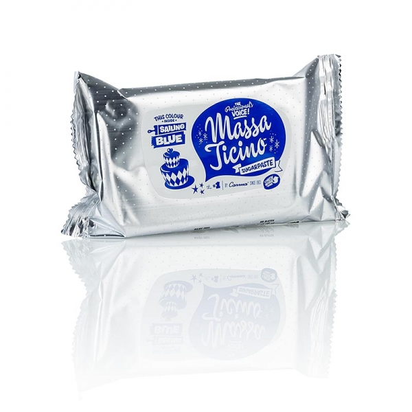 Massa Ticino - Tortengarniermasse, Sailing Blue, Vegan, AZO-Frei, 250g