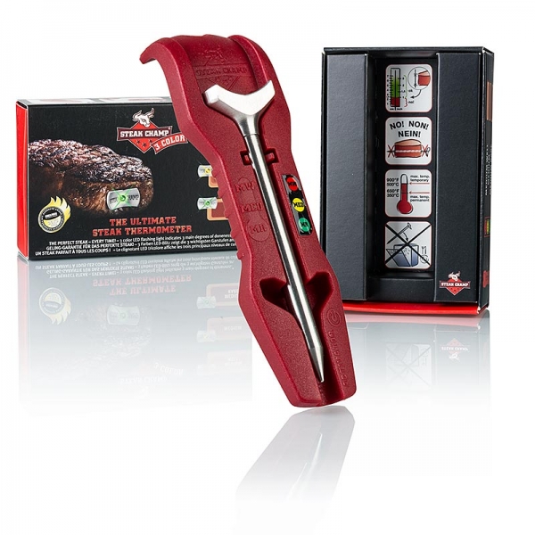 SteakChamp 3-Color-Pack, Garpunktanzeige für Steaks für 3 Garstufen, 1 St
