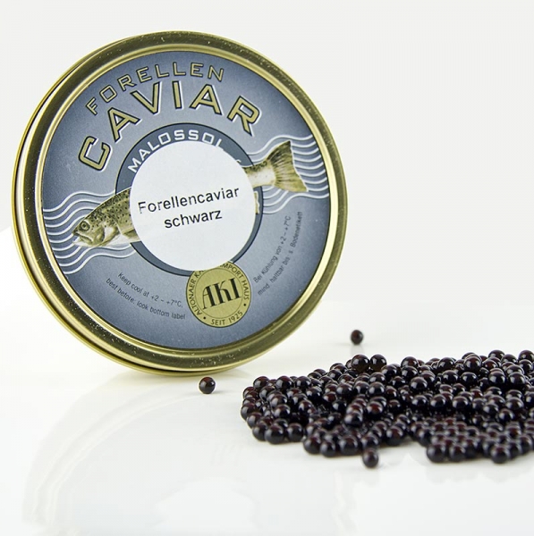 Forellen-Kaviar, schwarz, 200g