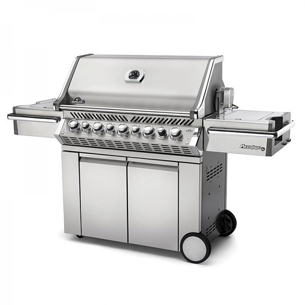 Gasgrill Prestige PRO 665, Edelstahl, 2 Infrarot + 5 normale Brenner, 1 St